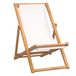 VidaXL Tuinstoel Terras Gecapitonneerde zitting Stof/Weefsel Teak Bruin Crème