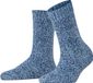 FALKE Marble Cloud gedessineerd wol katoen sokken dames blauw - maat 39-42