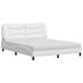 vidaXL Lit avec matelas "Hvar", blanc, 180x200 cm, similicuir