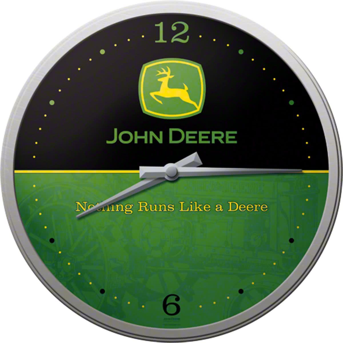 Nostalgic Art Wandklok 30cm John Deere - 4036113510309