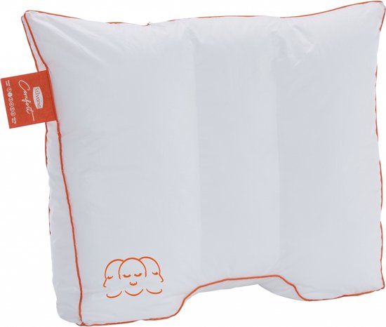 Silvana Comfort Hoofdkussen - Oranje - Katoen Mix - 70x60cm