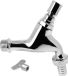 Bonfix Robinet 1/2” x 3/4 aérateur + clé + raccord de tuyau