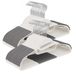 Relaxdays Kledinghangers, set van 50, antislip, U-stang, houder voor stropdassen, ruimtebesparend design, wit