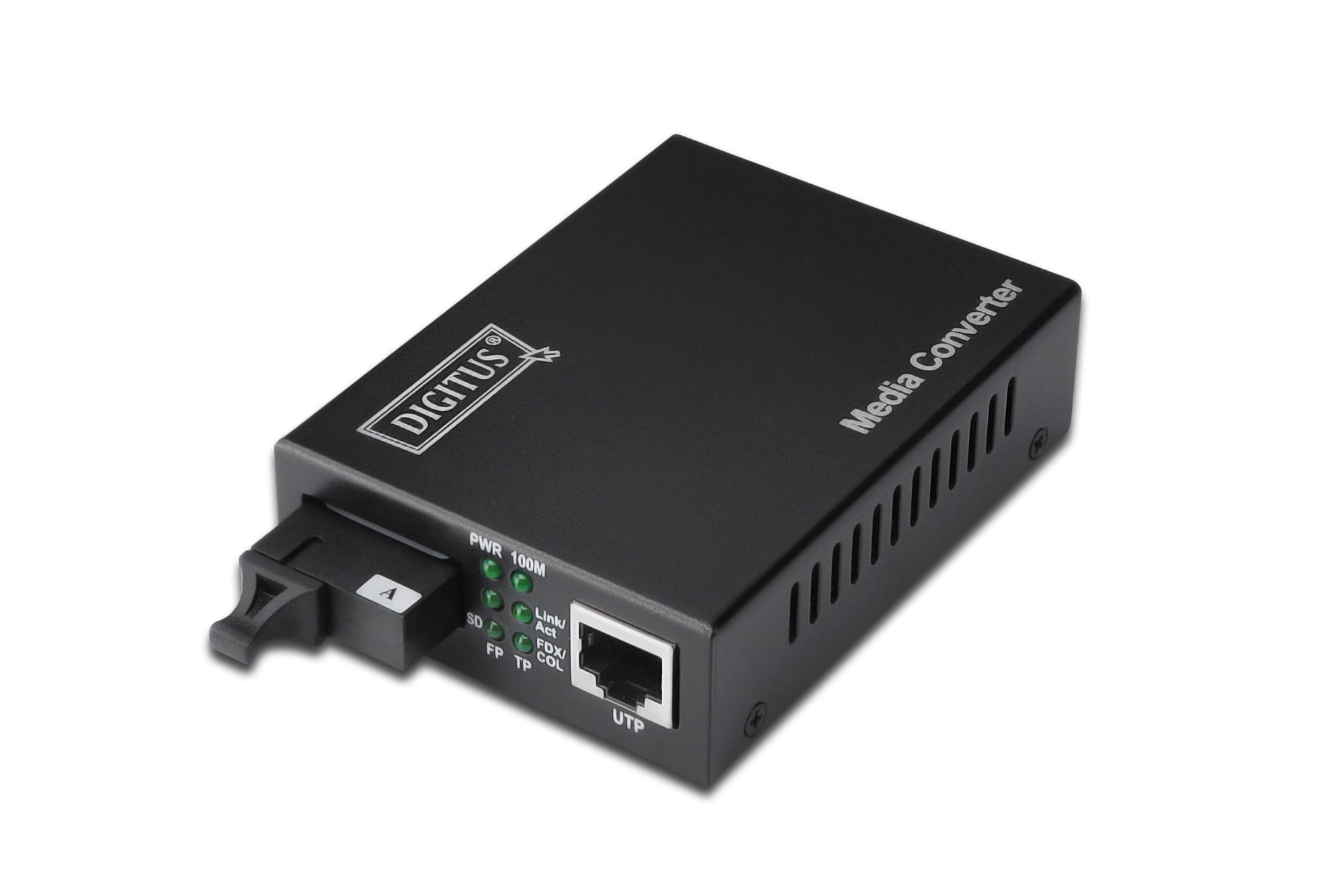 Digitus DN-82122 Netwerk media converter zwart