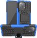 Merkloos Xiaomi Mi 11 Tire Texture Shockproof TPU+PC Protective Case with Holder (Blue)