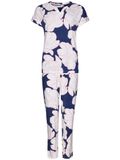Pastunette Premium Pyjama Wispering Petals - Blauw - Gebloemd - Viscose - Maat 38