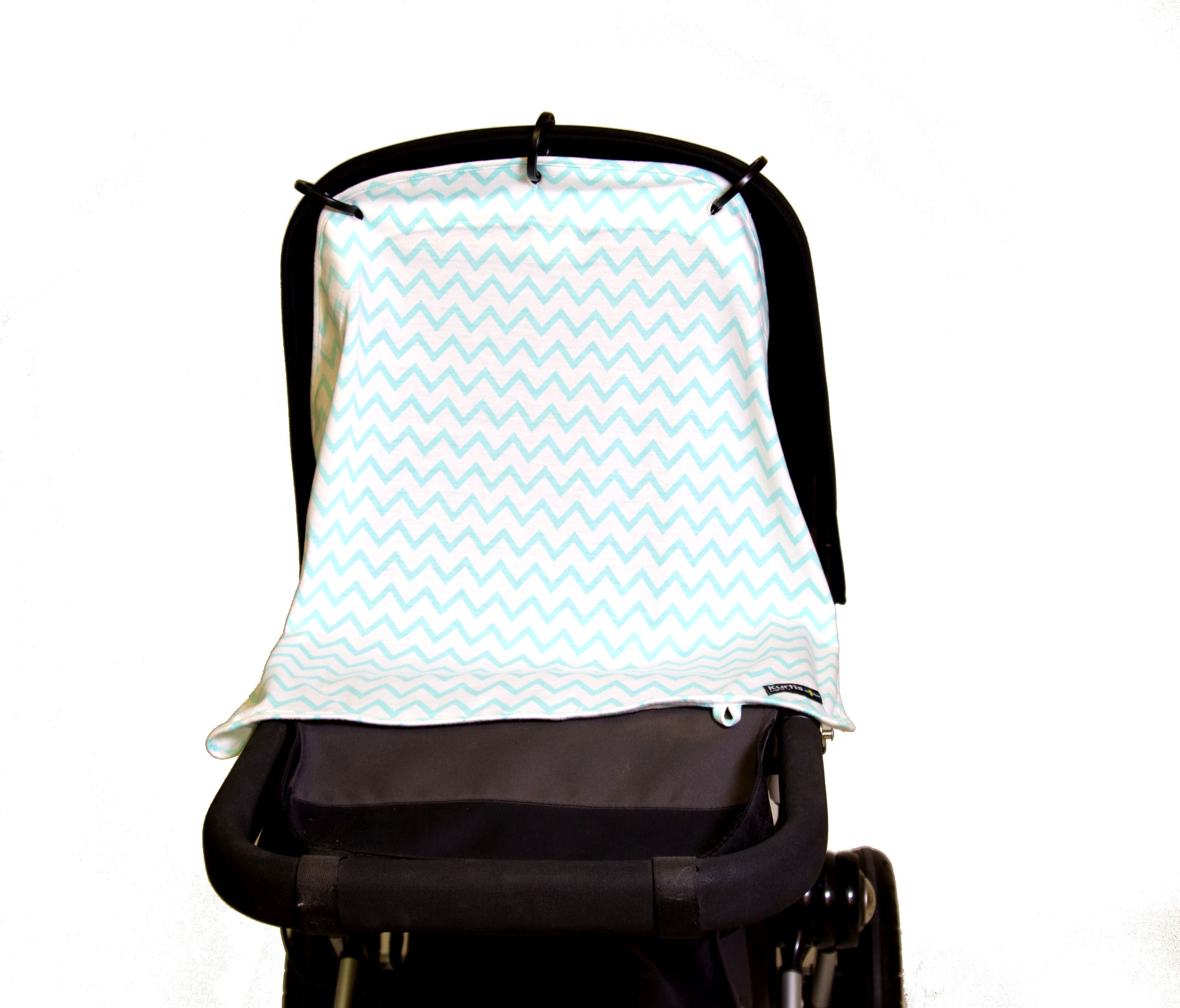 Woonboulevard Poortvliet Kurtis Pram Curtain Light Blue - Blauw - 7350064781036