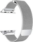 iCall Milanese Horloge Bandje voor Apple Watch 38mm Series 1 / 2 / 3 - Zilver