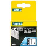 Rapid Brads No. 8, 30 mm, 18 Ga stuiknagels roestvrij staal, 1.000 stuks