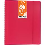 Grafoplas 39423054 zichtboek, 30 hoezen, in & out-systeem, A4, fuchsia