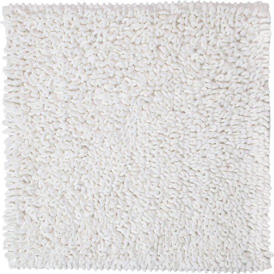 Sealskin Twist Badmat - 60x60 cm - Wit - Microfibre - Hoogpolig