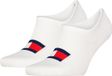 Tommy Hilfiger 2-pack Footie Sokken Wit Maat 38