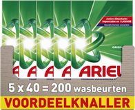 Ariel Snel Oplosbaar Waspoeder Original - 5 x 40 Wasbeurten