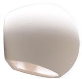 Sollux Lighting Wandlamp Globe - E27 - wit - keramiek - 14.5x18x11cm