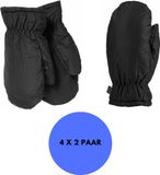 Heatkeeper - Mega thermo wanten heren - Zwart - S/M - 4-Paar