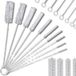 Brosse pour nettoyer les tuyaux et les canalisations, set de 10 pièces