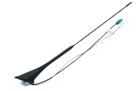 Universele dakantenne - 16V AM/FM versterkt (active) - 52 graden plaatsingshoek