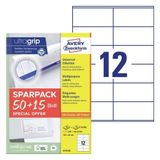 Avery 6175-65 Etiketten Rechthoek Permanent Wit 780 stuks