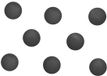MAUL Magneet MAULsolid rond 8 stuks zwart