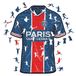 Iconic Puzzles PSG-shirt 100% milieuvriendelijke houten puzzel met officiële licentie, maat L, 500 stukjes