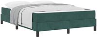 vidaXL Boxspringbed met matras, donkergroen, 140 x 200 cm, stof