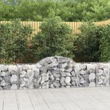 Maison Exclusive - Gabions avec arc haut 13 pcs. 200x50x60/80 cm Fer galvanisé