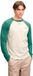 Superdry - Vintage Athletic Honkbaltop - Hommes - Hauts - XL - Coton - Pierre ponce chiné/Vert chasseur