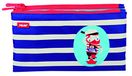 Milaan Milan Anchor Club Etui, 20 cm, Blanco/Azul Rallas, mapje