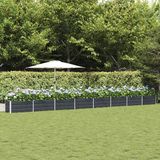 vidaXL Plantenbak Antraciet Staal 770 x 50 x 45 cm