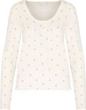 Hunkemöller Top Pointelle Wit Lange Mouw Vrouwen M