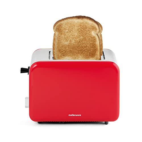 Mellerware Crispy Toaster Original Design 2 Slots Red