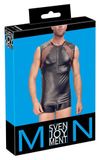 Sven Joyment Fetish Matte Wetlook Shirt met Studs