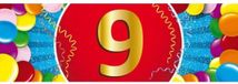 Bellatio Decorations Shoppartners Bv 9 jaar leeftijd sticker