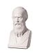Russische Danila-Souvenirs Russische schrijver Fjodor Dostojevski marmeren buste standbeeld sculptuur 14 cm