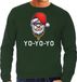 Bellatio Decorations Grote maten Gangster / rapper Santa foute Kerst sweater / Kerst trui groen voor heren - Kerstkleding / Christmas outfit XXXL