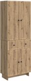 vidaXL - Kast - Set - 2 - st - Bewerkt - hout