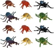Gerimport Speelgoed insecten figuren - Torren / kevers - 12x stuks - kunststof