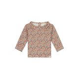 A Tiny Story rechtvallende longsleeve met ruches en print - roze