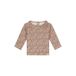 A Tiny Story rechtvallende longsleeve met ruches en print - roze