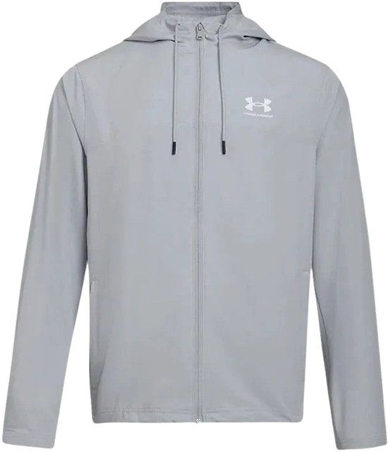 Under Armour Rival Woven Windbreaker Jas Heren - Maat M - Grijs - Heren - Maat M