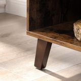 Vasagle TV-meubel - TV-tafel met 2 deuren - Bruin/Zwart