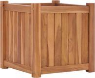 vidaXL Plantenbak verhoogd 40x40x40 cm massief teakhout