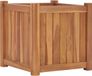 vidaXL Plantenbak verhoogd 40x40x40 cm massief teakhout