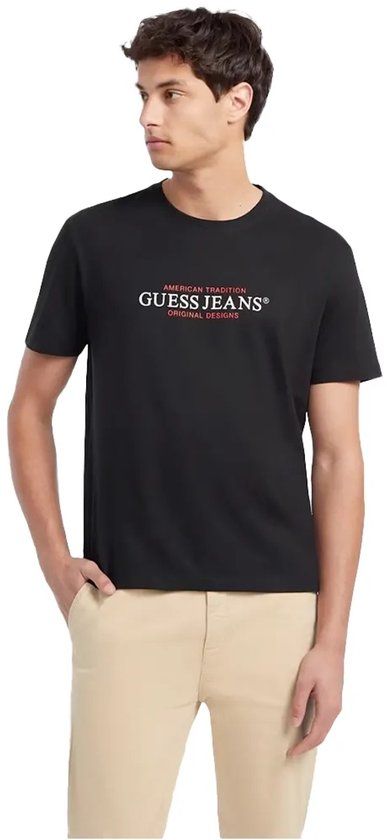 Guess American Tradition T-shirt Zwart M