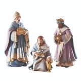 Bethlehem Nights Drie koningen met geschenken kerststal, 6 Inch