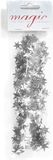 Inge-glas Inge's Christmas Decor Gmbh Kerstslinger zilver 750cm - Guirlande folie lametta - Zilveren kerstboom versieringen