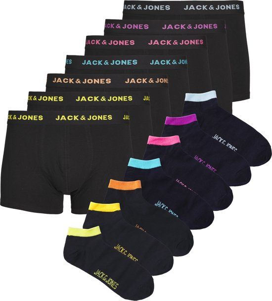 Jack & Jones JACCHRIS TRAVELKIT Giftbox - 14-Pack - Zwart/Navy Blazer - Maat L