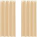vidaXL Rideaux Voile avec œillets 2 pièces Sable