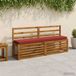 vidaXL - 1-delig - Coussin de banc - VUGHT - 100% - Polyester - Rouge - 160 x 30 x 5 cm