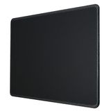 Silent Monsters Muismat 25 x 20 cm, Stoffen Mouse Pad, Zwart, anti-slip & stil - gaming, kantoor, thuiskantoor, Mousepad afwasbaar, oprolbaar, gestikt/Genaaide Rand